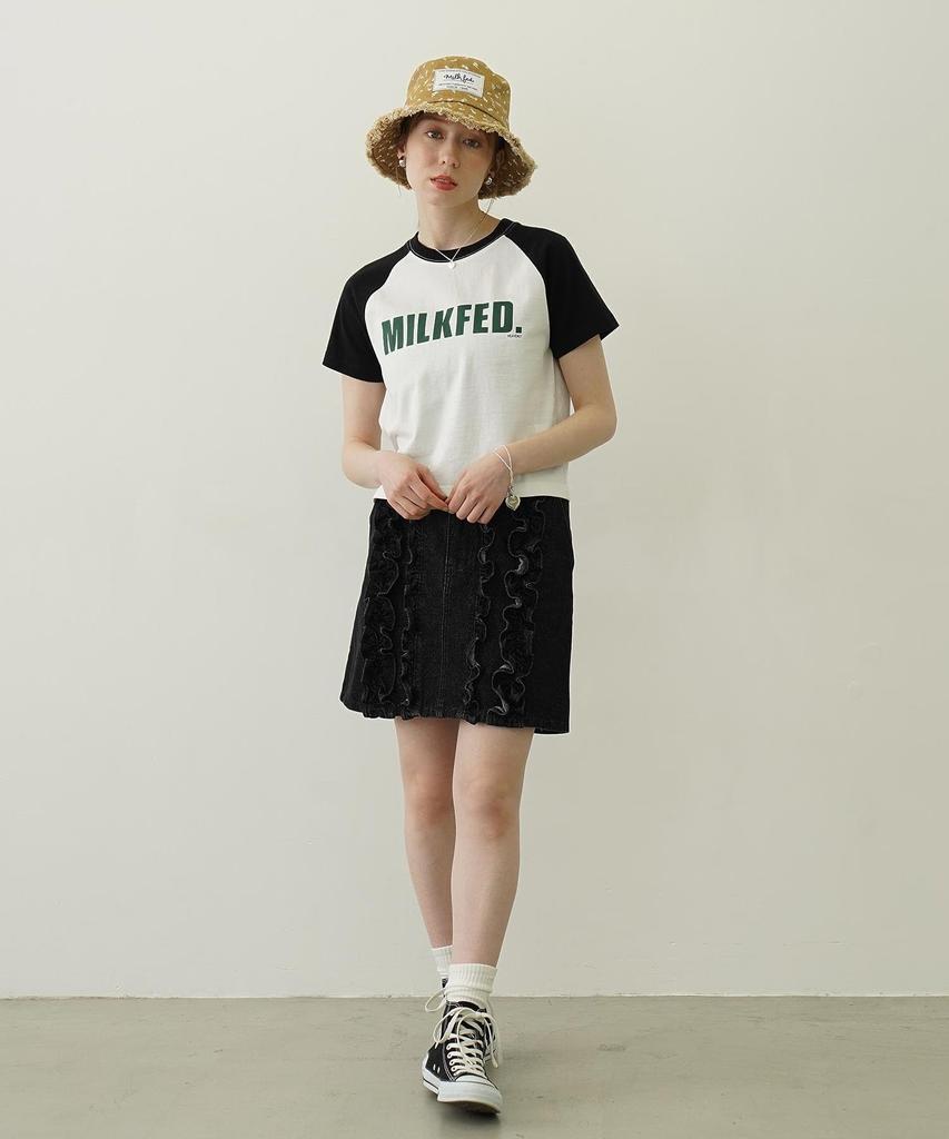 Milkfed Casual Compact White B/B Tee, Women's,