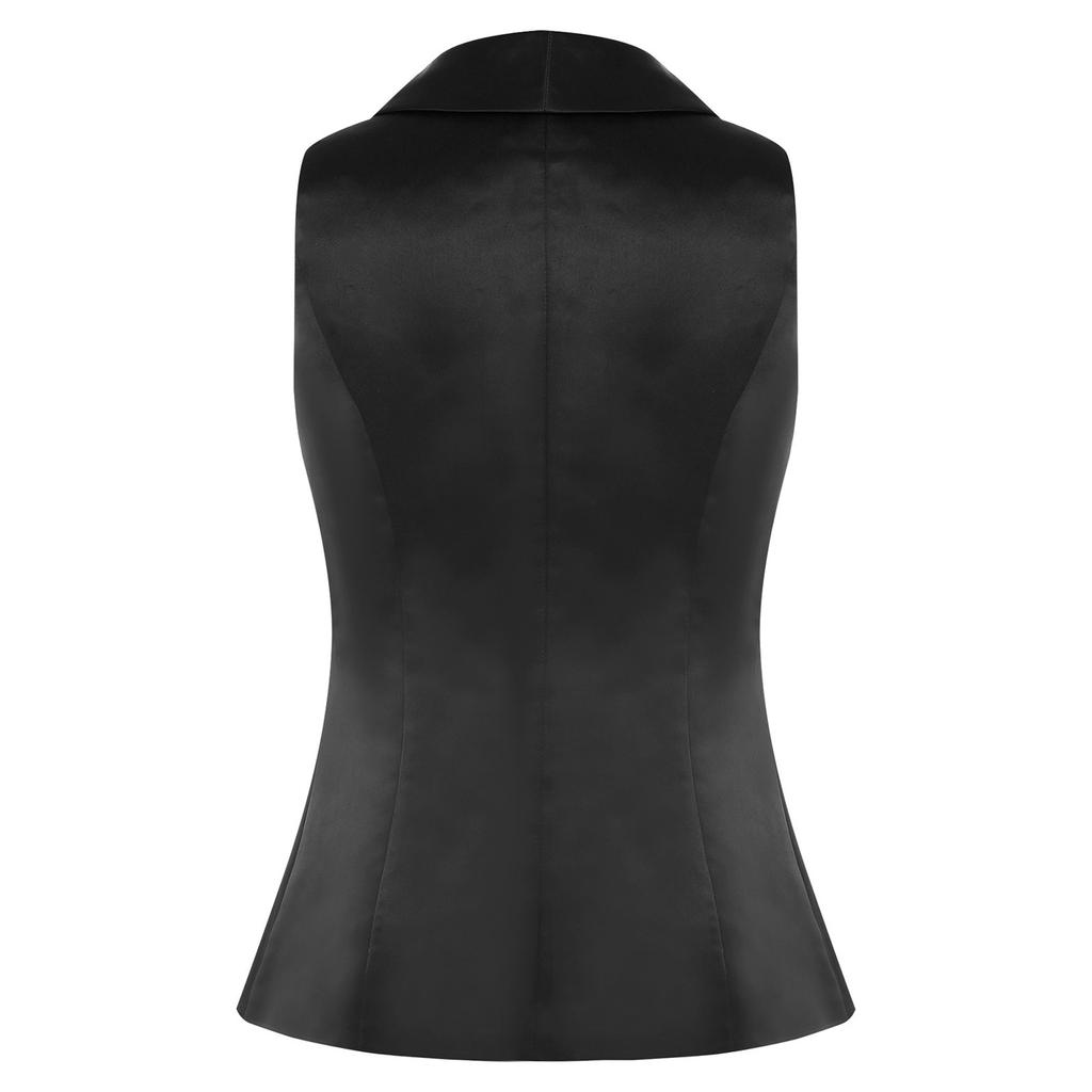 Женский элегантный жилет с пайетками, V-образный вырез, без рукавов, универсальный, жилет, наряд для банкета, свадьбы, вечеринки