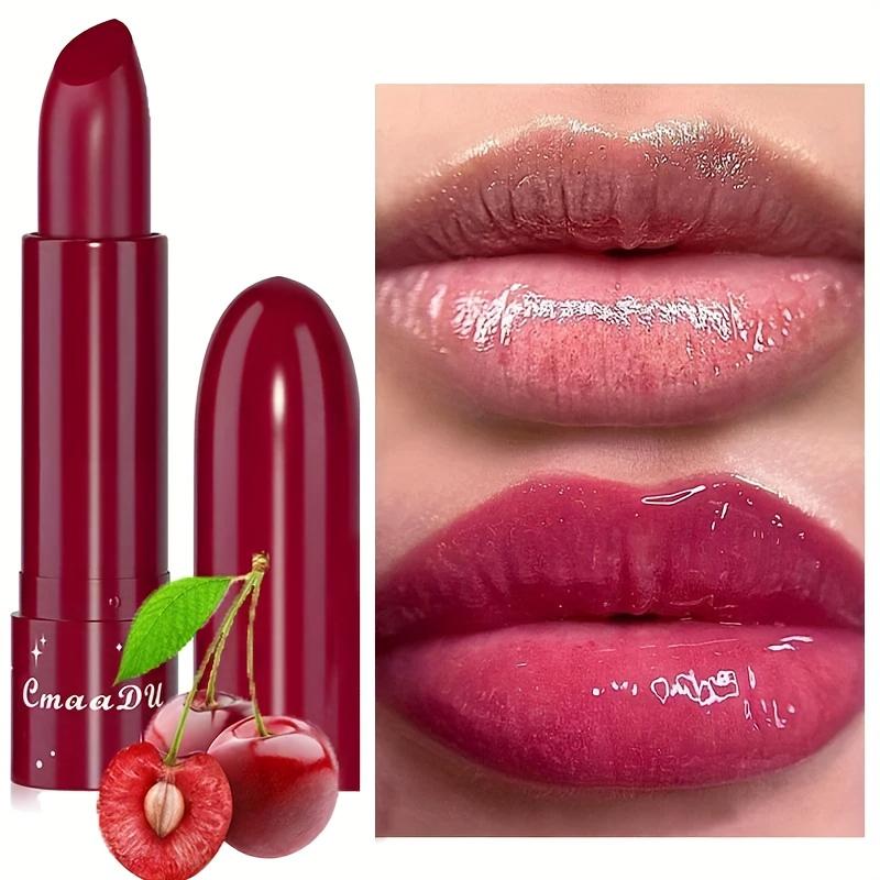 6Color Waterproof Fruit Color Tinted Shine Changing Moisturizing Nourishing Glow Play Lip Balm Lipstick Colour Care