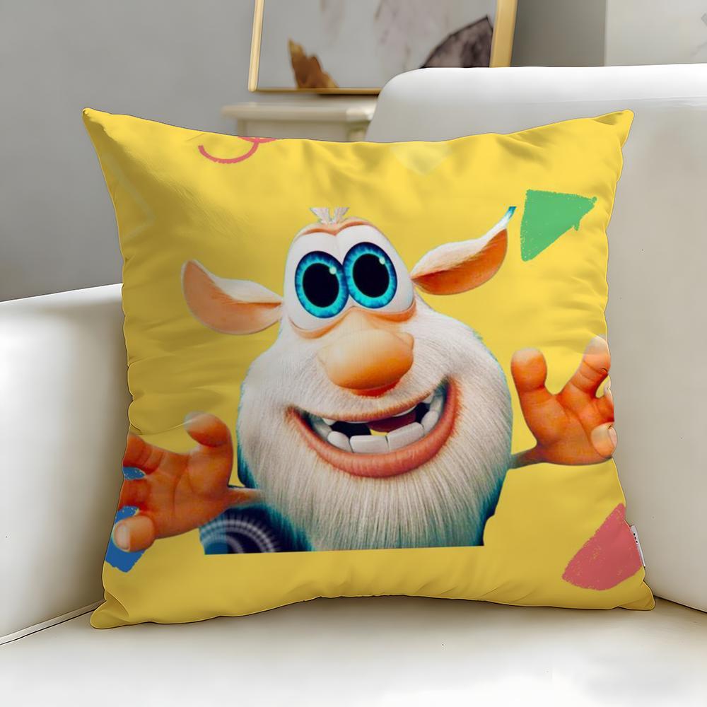 Trendy Bboobaew Cushion Cover Soft  EasyWash Pillow Case  Versatile for Couch Bed Travel and Office