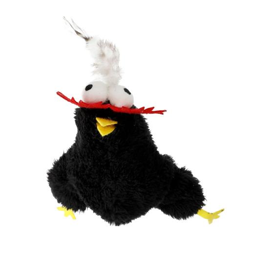 Электрическая игрушка для кошек, плюшевые животные-стимуляторы с вибрацией и щебечущим звуком, активируемая прикосновением, интерактивная игрушка-дразнилка для домашних кошек и собак