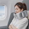 Portable U-shaped Travel Pillow Adjustable Inflatable Sleeping Pillows Office Nap Pillow Car Airplane Neck Cushion Head Support
