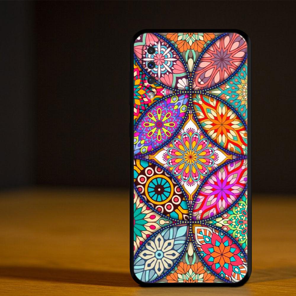 Phone Coque Mandala Flower Totem For Samsung Galaxy A70 Note 20 Ultra 10 A20e A20s A30 A50 A40 A10s A10 A42 5G Style Covers
