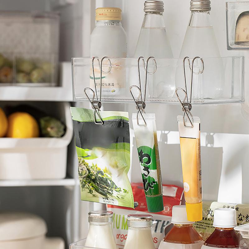 4 шт. Нержавеющая сталь длинный хвост клип с крючками металлические вешалки клипсы прищепки для подвешивания на открытом воздухе кухня офис