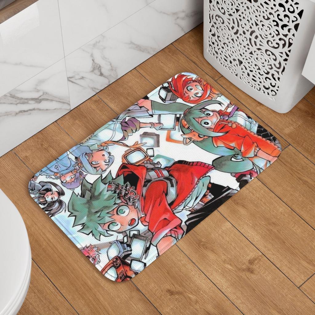 Коврик для прихожей My Hero Academia Нескользящий Коврик для ванной кухни Приветственный Коврик для двери туалета Напольный ковер для входа Коврик