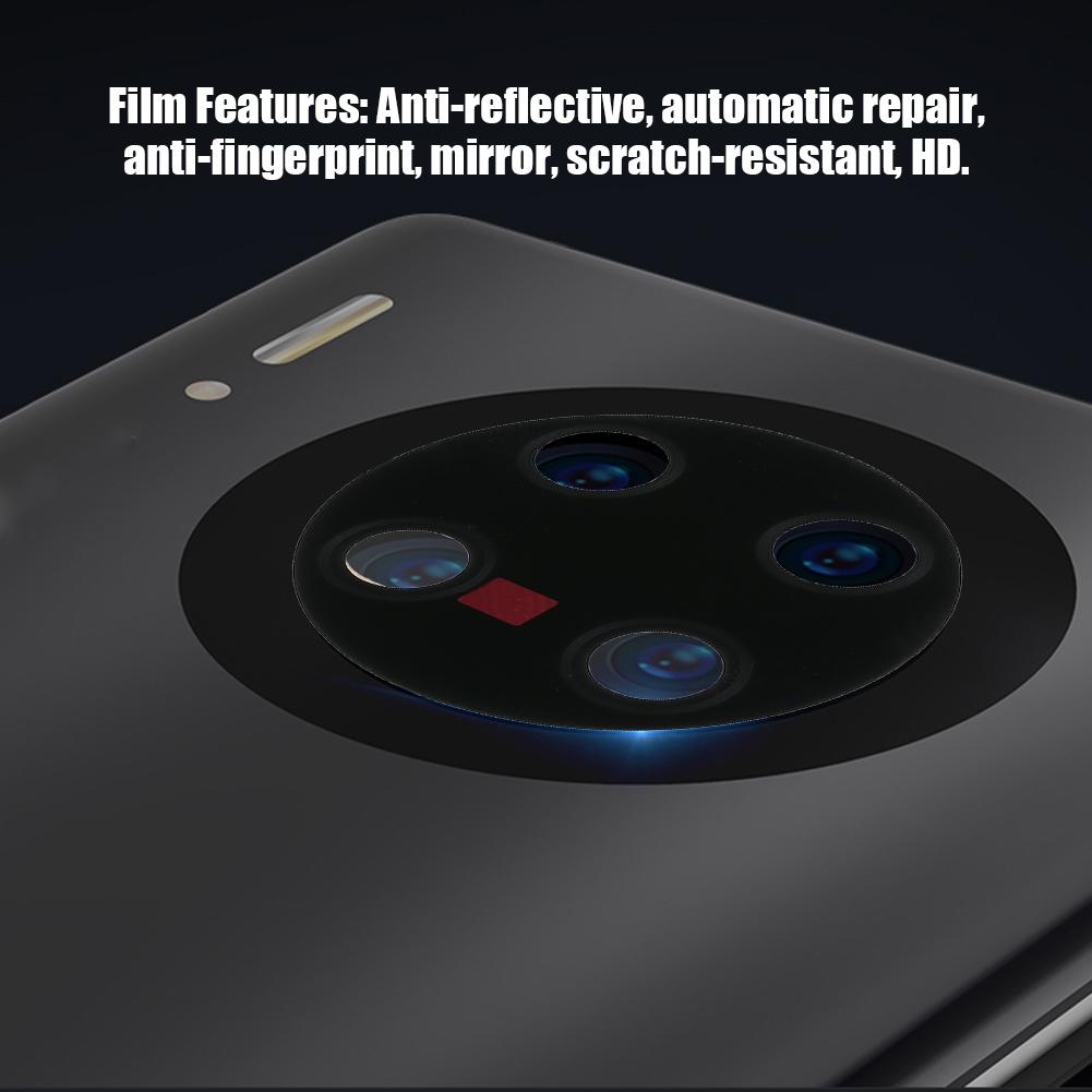 3 шт. Защитная пленка для зеркала с черной линзой HD, устойчивая к царапинам, изготовленная методом литья под давлением для Huawei Mate30pro