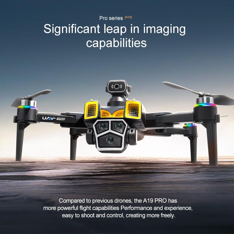 2025 NEW A19 PRO  Drone Laser obstacle avoidance aerial photography 8K 5G Professional HD Camera Brushless Folding Quadcopter