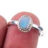 Кольцо из стерлингового серебра 925 пробы с натуральным австралийским опалом S.8 P7t02