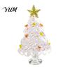 Handmade Glass Crafts Hand Blown Christmas Tree Figurine, Mini Tabletop Decor Xmas Ornament, Desktop Holiday Decoration Small Gifts