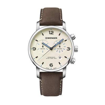 WENGER URBAN METROPORITAN CHRONO (Городской Метрополитен) Кварцевые часы 01.1743.111 Подарок []