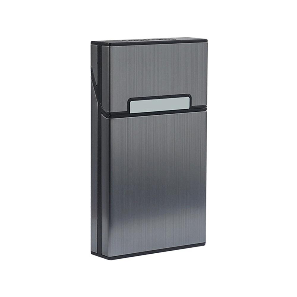 1pc Ultra Thin Solid Color Cigarette Case Pocket Size Large Capacity Cigarette Case for Home