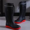 Fashion Farming Long Men's Rain Boots High Quality New Male Shoes Gum Plastic Adult Waterproof and Non-slip Galoshes for City Cheap Work