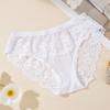 Women's Panties Sexy Lace Mesh Panties Low Waist Semi Transparent Breathable Bikini Panties Ladies Seamless Inner