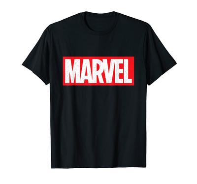 Футболка с классическим логотипом Marvel