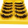 Сегментированные ресницы Manga Lashes 3D Clear Band Lashes Natural Look Тонкие норковые ресницы Пушистые ресницы Cat Eye отдельные ресницы