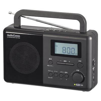 OHM Electric AudioComm Портативное настольное радио с радио Nikkei Shortwave, будильником, таймером сна, автоматическим поиском, идеально подходит для чрезвычайных ситуаций, отличный подарок для уважения к пожилым