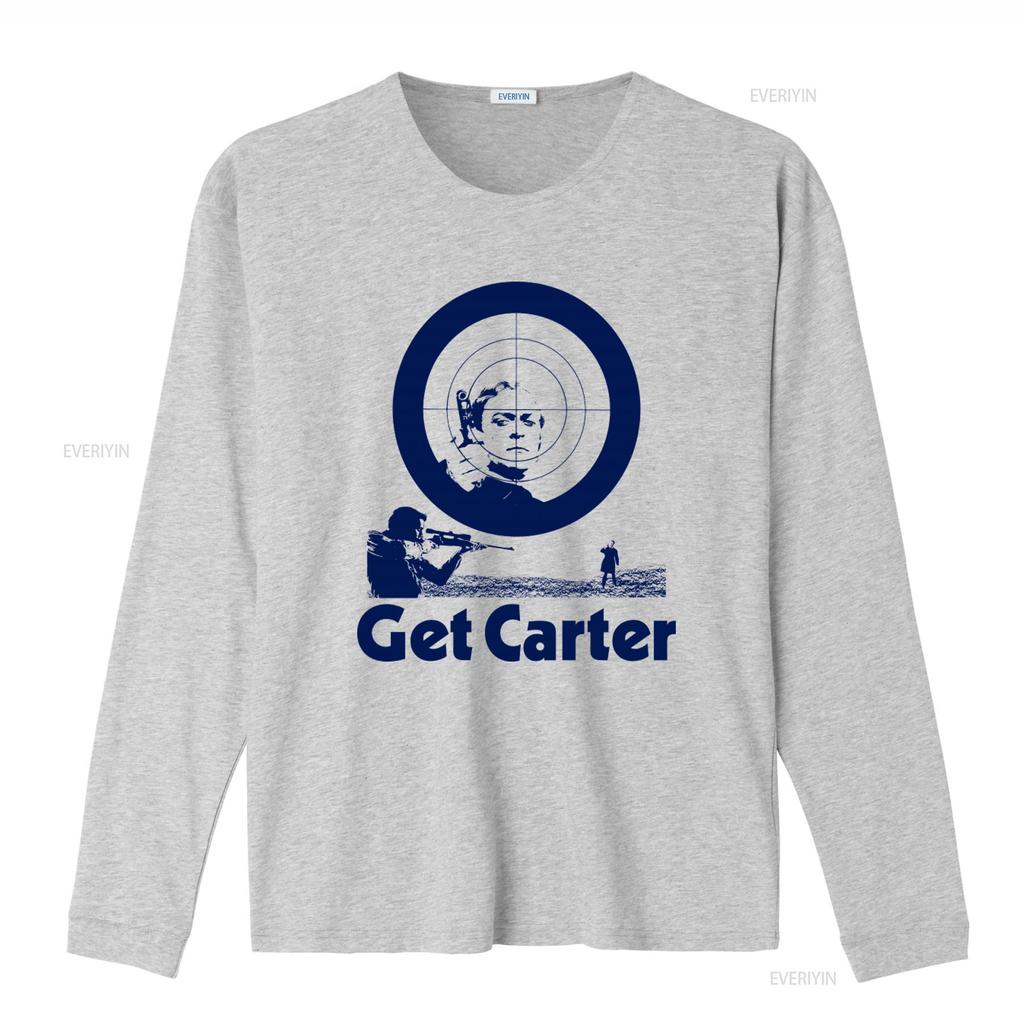 Футболка GET CARTER, вдохновленная классическими фильмами. Двухцветный дизайн в виде мишени с надписью "Стрелок, Get Carter", винтажный стиль, эффект потертости.