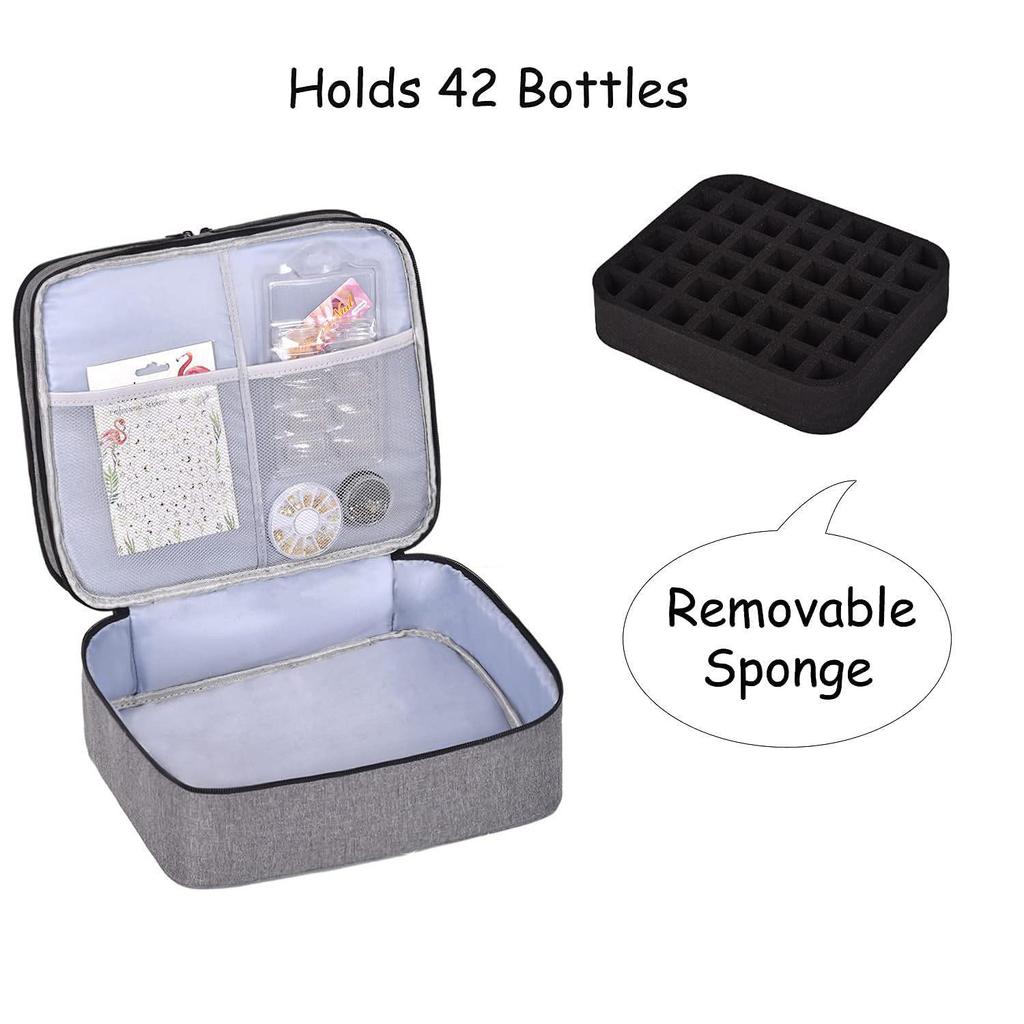 Double-Layer Large-Capacity Makeup & Essential Oil Storage Bag