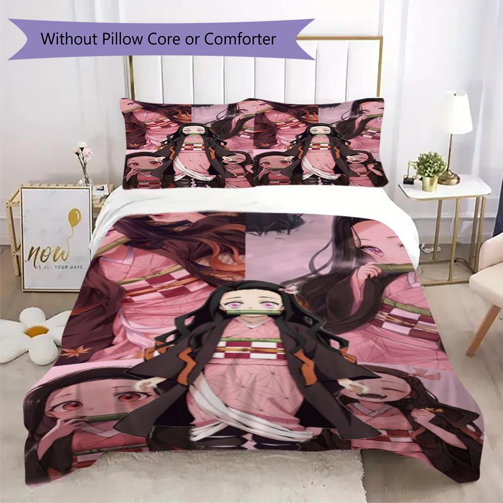 Japanese artist Koyoharu Gotouge's Demon Slayer Home Decoration Soft Printed Sofa Cover Blanket Bedding Down Pillowcase Duvet Cover (without core) P27