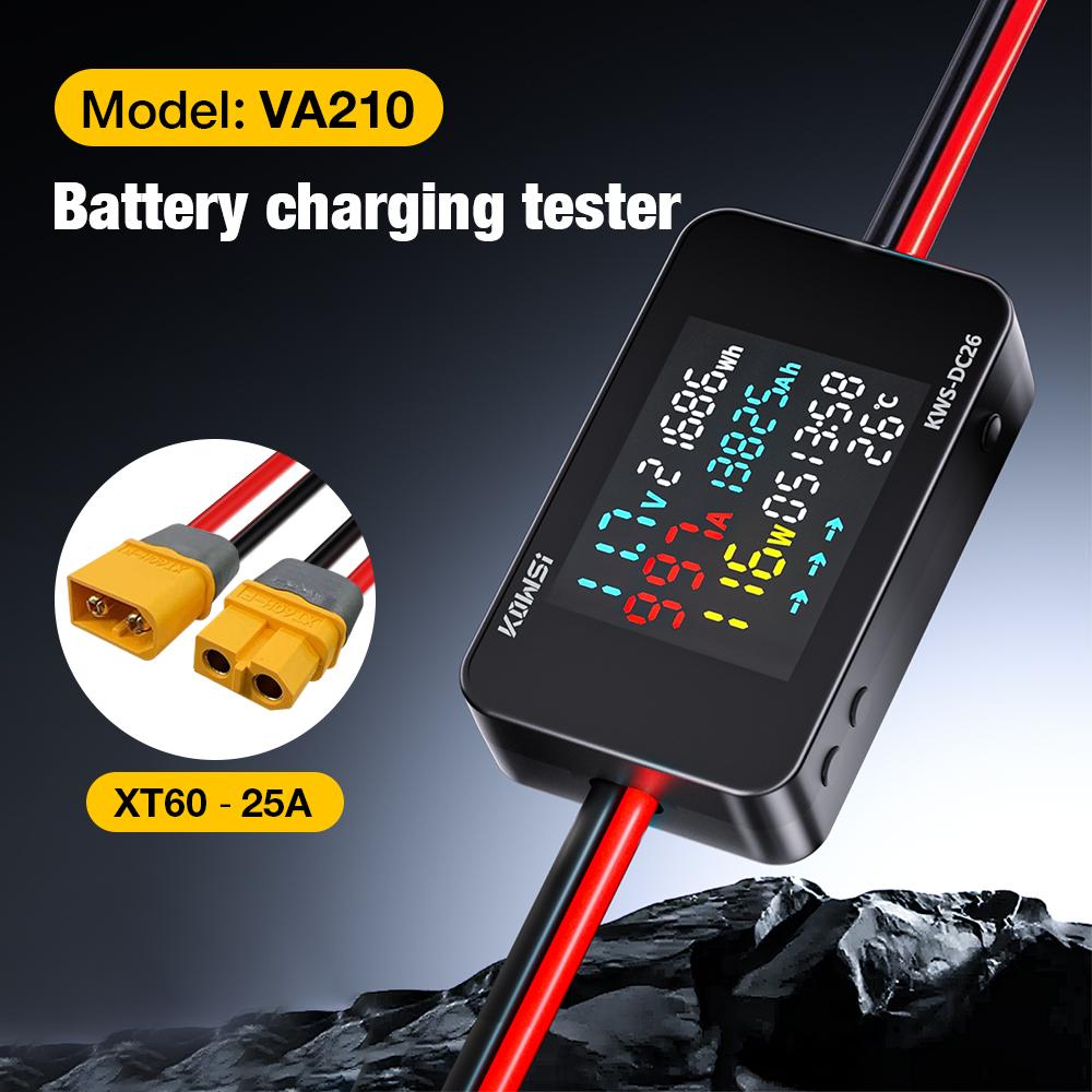 Electric Motorcycle Scooter Battery Charging Tester Charger Analyzer 0-80V Voltage Current Power Test XT60 XT90 Interface