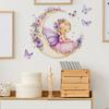 Painted Butterfly Little Girl Moon Children's Room Home Wall Background Beautification and Decoration Wall Stickers