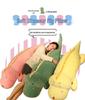 Soft Crocodile & Dinosaur Plush Body Pillow for Girls - Back Cushion & Leg-Clamping Sleeping Doll