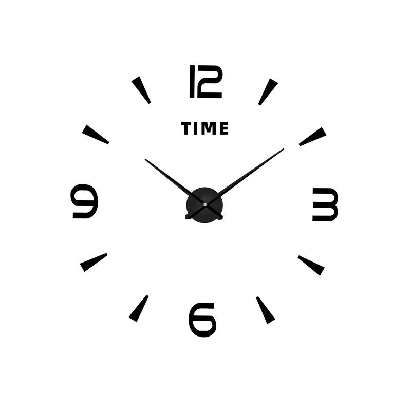 Цифровые часы Настенные часы Простые 3D Трехмерные Украшения для дома Настенные часы Персонализированные Настенные часы без перфорации