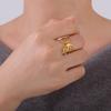 Cazador Trendy Butterfly Open Women's Ring Stainless Steel Jewelry Adjustable Finger Rings Mother's Day Gift Wholesale 2026
