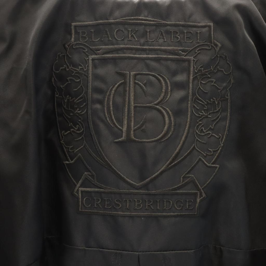 BLACK LABEL CRESTBRIDGE Geometric Pattern Mountain Parka M Navy Jacket Men's Used