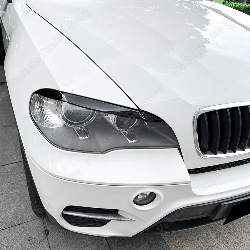 Для BMW X5 E70 30d 48i 30i 35d 40d 30d 50i 35i M50d 2006-2013 фара для бровей, накладка на веко, крышка лампы, наклейка, автомобиль