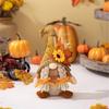 Stylish Thanksgiving Theme Standing Doll Unique Fall Season Bendable Hat Gnome Figure Table Ornament for Thanksgiving