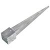 VidaXL Ground Stakes 6 Pcs Silver 12x12x89 Cm Galvanized Steel