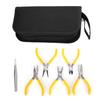 5pcs Professional Jewelry Pliers Tools Kit Round Bent Nose Beading Making DIY