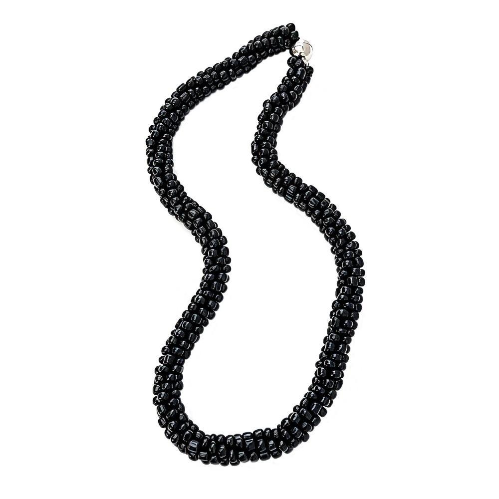 Multi-Layer Beads Women's Necklace Stainless Steel Magnetic Clasp Bohemian Necklace  Party