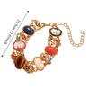 Rhinestone Baroque Bracelet Resin Women's Hand Bracelet Retro Enamel Bangle  Women Girl