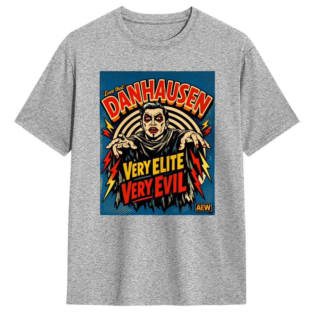 Danhausen Wrestling AEW TShirt Summer Cotton T Shirts For Mens Fashion Casual Tshirt Short Sleeve Y2K Retro Clothing