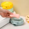 Мыльница в виде маленькой желтой утки, полка для хранения в ванной, мыльница с изображением мультфильма, креативная мыльница для домашнего хозяйства в ванной
