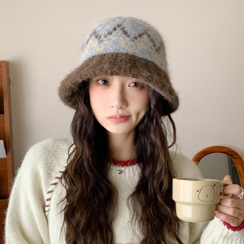 Winter Knit Bucket Hat For Women With Windproof Warmth And Casual Style