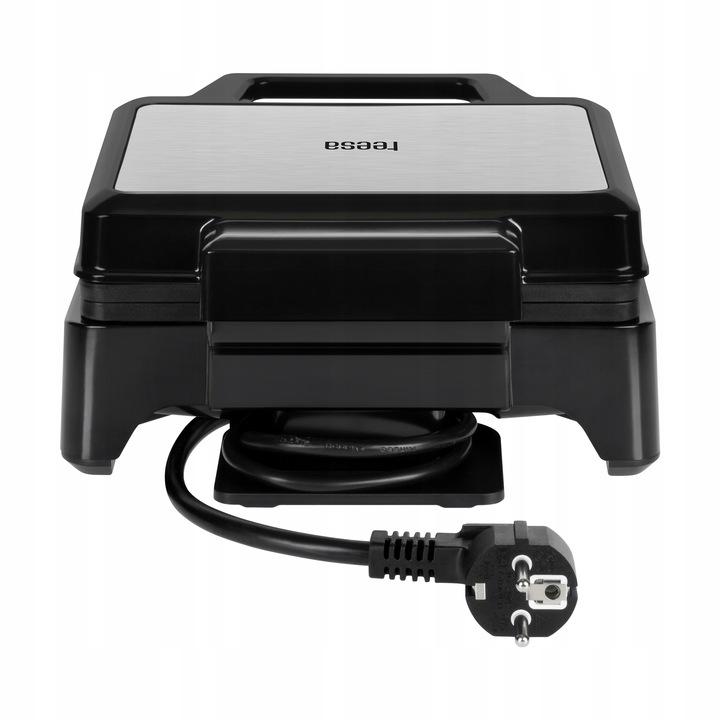 Gofrownica 2 Gofry 1600W Inox Regulacja Mocy Teesa