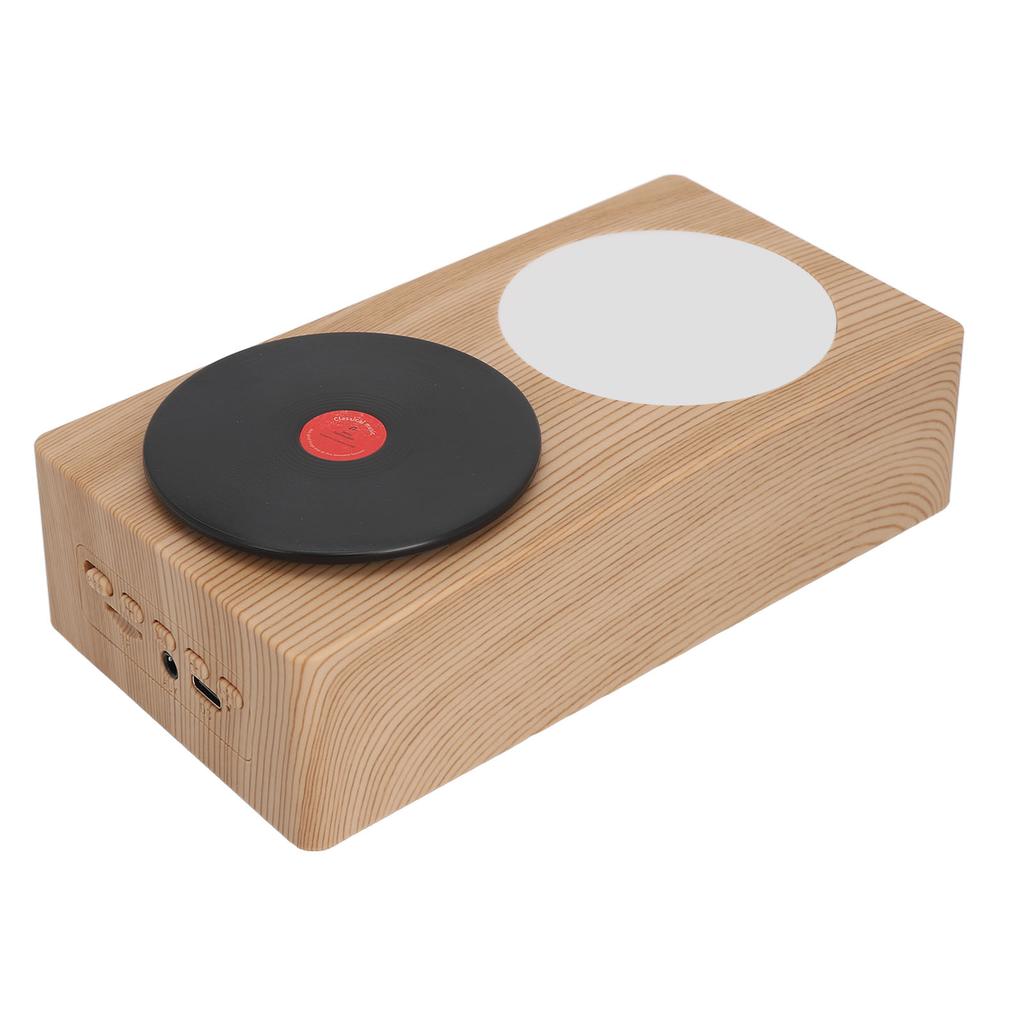 Bluetooth-динамик Премиальное качество звука Стильный небольшой размер Винтажный проигрыватель пластинок Динамик с ночной подсветкой