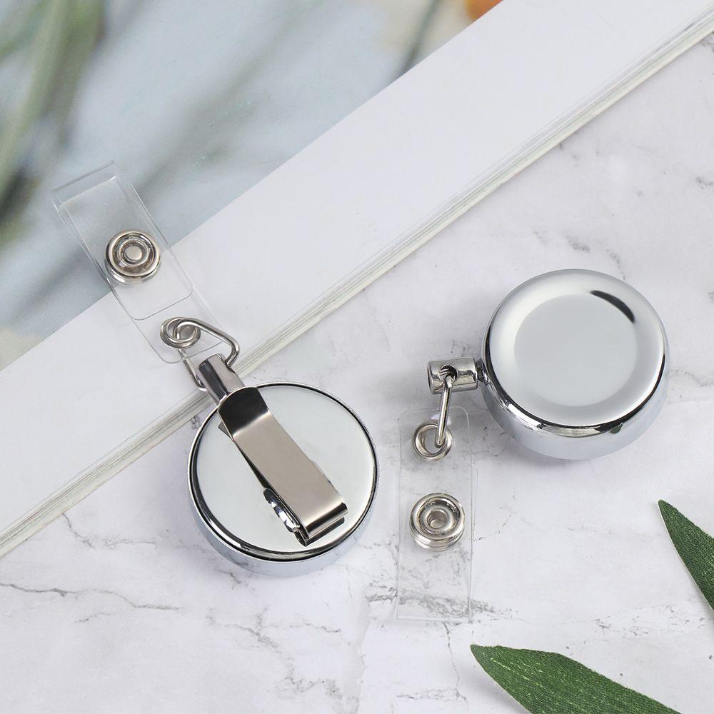Office Supplies Stationery ID Name Card Anti-Lost Clip Lanyards Key Ring Retractable Badge Holder
