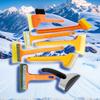 Screwless Telescopic Bull Bar Snow Scraper, Car Snow Scraper, Defrosting and De-icing Shovel, Snow Brush Tool for Snowplows