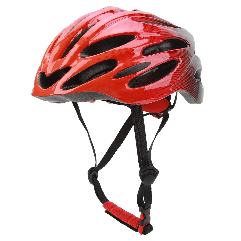 Bike Helmet for Adult PC EPS Adjustable Lightweight Cycling Helmet for Mountain Road Bike Reddish Black