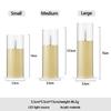 Flameless Candles Acrylic Pillar Candle Soft Light Battery Operated Flickering Candle for Romantic Ambiance