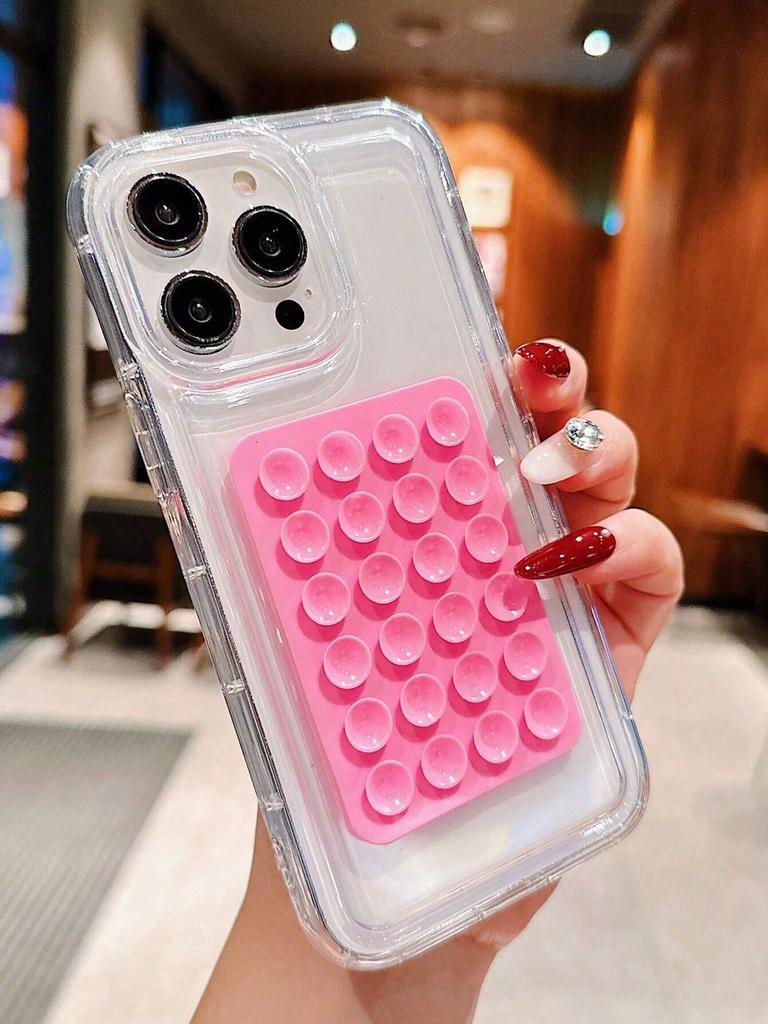 Силиконовый держатель для телефона на присоске, держатель для мобильного телефона без рук, незаменимый аксессуар для путешествий на самолете, совместимый с любым смартфоном