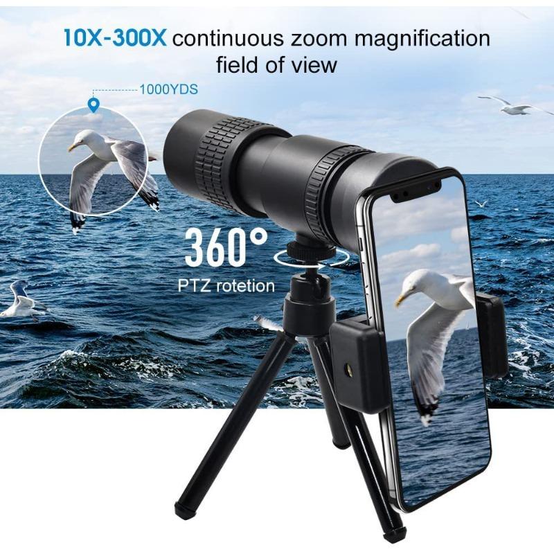 New Monocular Mobile Phone Camera Telescope 10-30x30 High Magnification Telescopic Zoom Mini Telescope