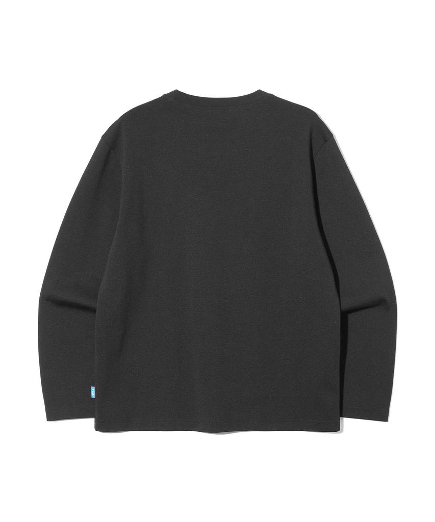 UCLA Unisex Embroidered Ucla Small Logo Long Sleeve T-Shirt [Black] (Ucrlt93)