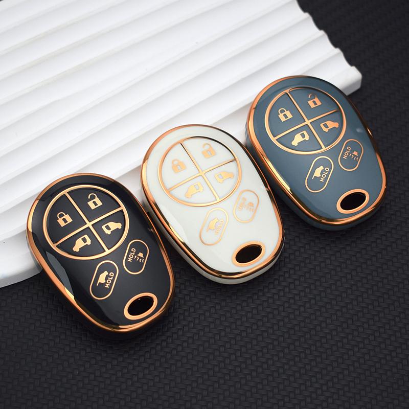 Чехол для ключей из ТПУ, чехол-брелок 1. Для Toyota Toyota SE 2020, Sequoia Highlander XLE, авто, умный держатель с дистанционным управлением, защитные аксессуары