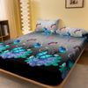 1 Piece Of Flower Flying Butterfly Pattern Frosted Bedsheet, Bedroom Printed Bedspread, Bedding (Excluding Pillowcases)