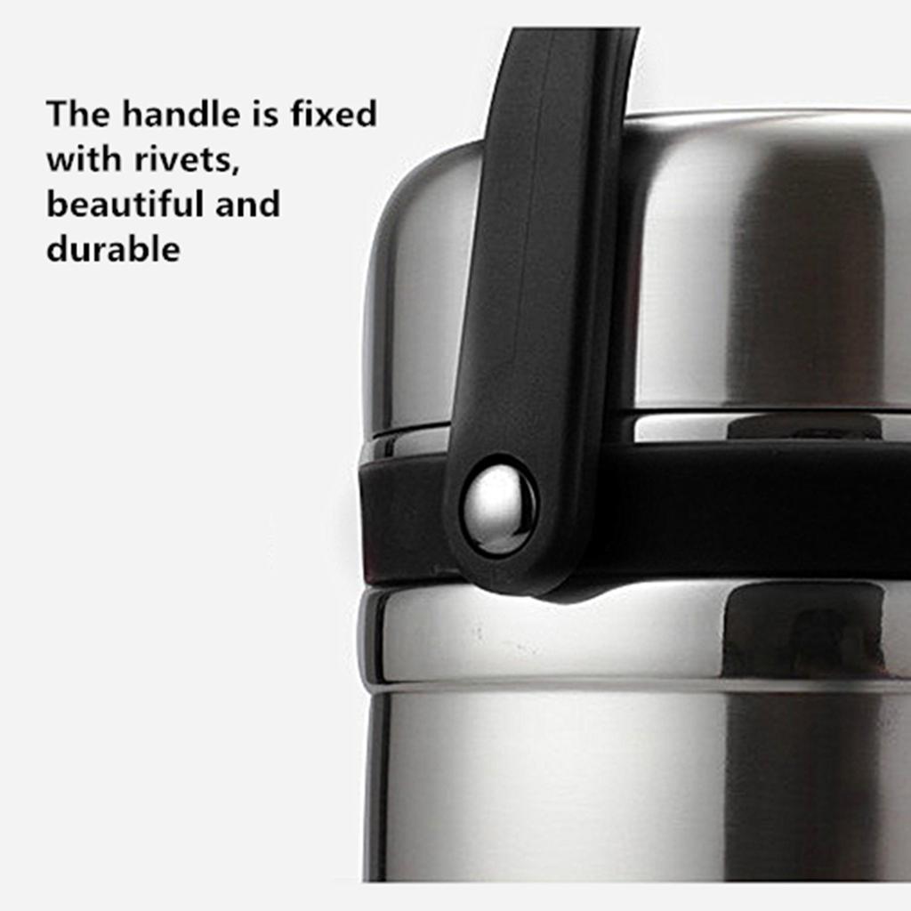 2-уровневый ланч-бокс из нержавеющей стали с вакуумной изоляцией, термос для хранения пищевых контейнеров